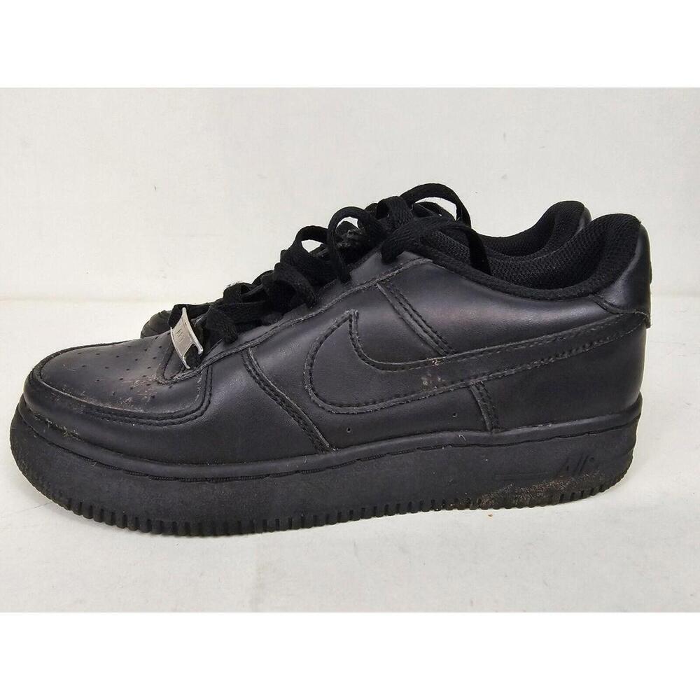 Nike Air Force 1 Low 314192-009 Black Shoes Sneakers Size 5Y Boys